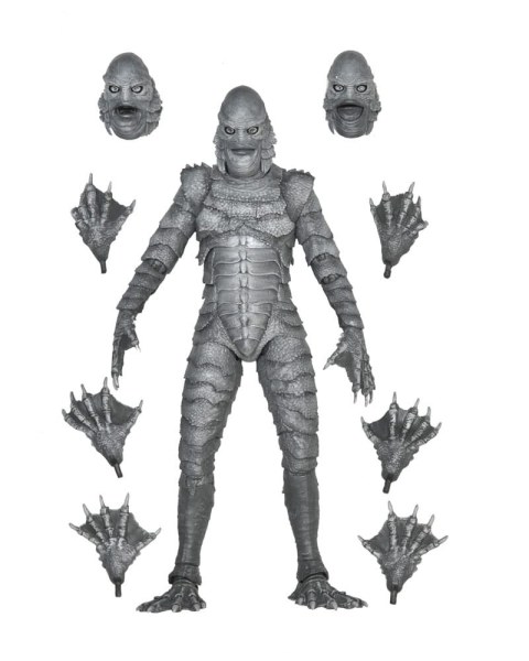 Figurine Universal Monsters Créature Ultime du Lagon Noir (N&B) 18 cm