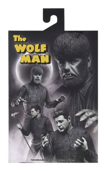 Figurine Universal Monsters Ultimate The Wolf Man (Noir & Blanc) 18 cm