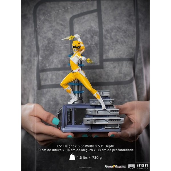 POWER RANGERS : MIGHTY MORPHIN RANGER JAUNE ART SCALE - POWER RANGERS