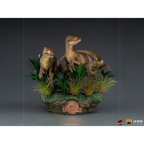 DEUX VELOCIRAPTORS ART SCALE DELUXE - JURASSIC PARK
