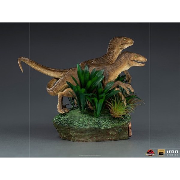 DEUX VELOCIRAPTORS ART SCALE DELUXE - JURASSIC PARK