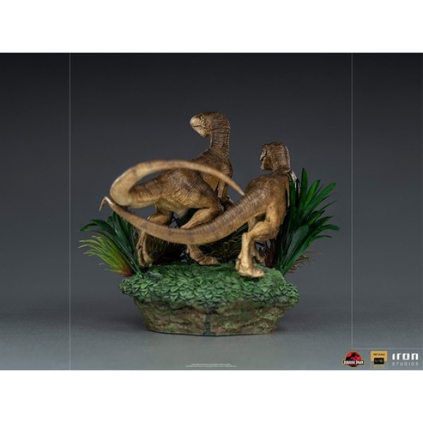 DEUX VELOCIRAPTORS ART SCALE DELUXE - JURASSIC PARK