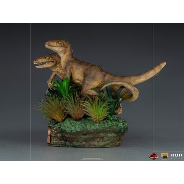 DEUX VELOCIRAPTORS ART SCALE DELUXE - JURASSIC PARK