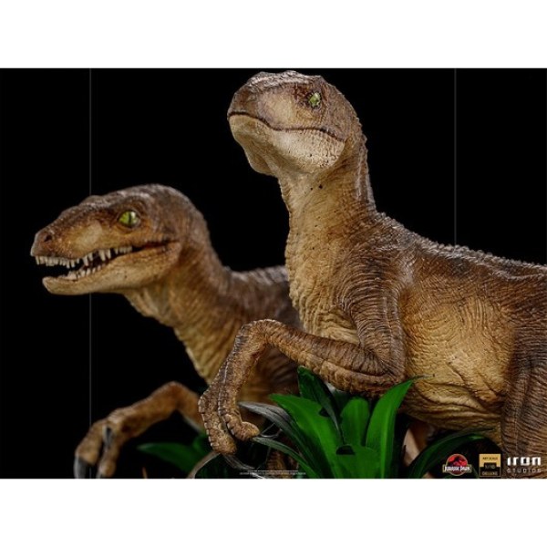 DEUX VELOCIRAPTORS ART SCALE DELUXE - JURASSIC PARK