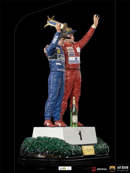 ALAN PROST AYRTON SENNA ART SCALE DELUXE - DERNIER PODIUM