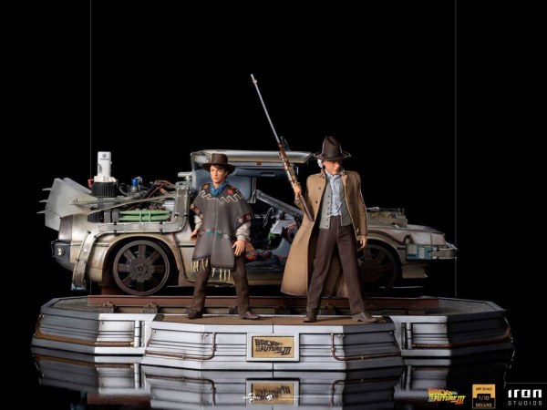 Retour vers le futur III Art Scale Deluxe Ensemble complet