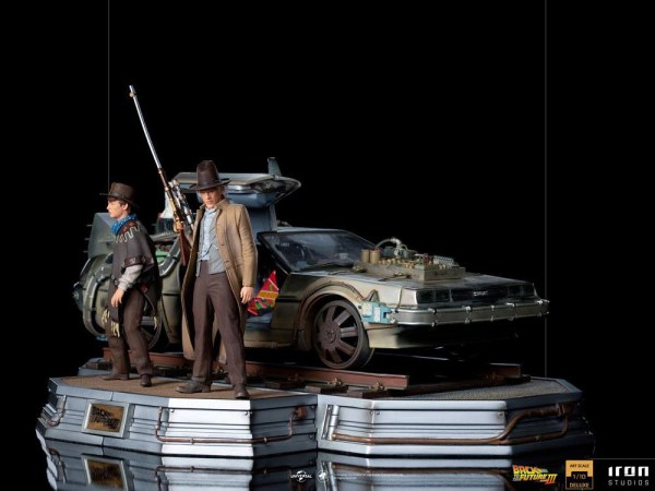 Retour vers le futur III Art Scale Deluxe Ensemble complet