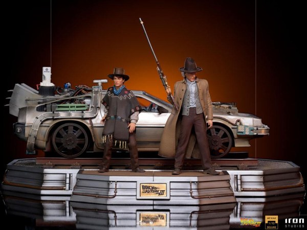 Retour vers le futur III Art Scale Deluxe Ensemble complet