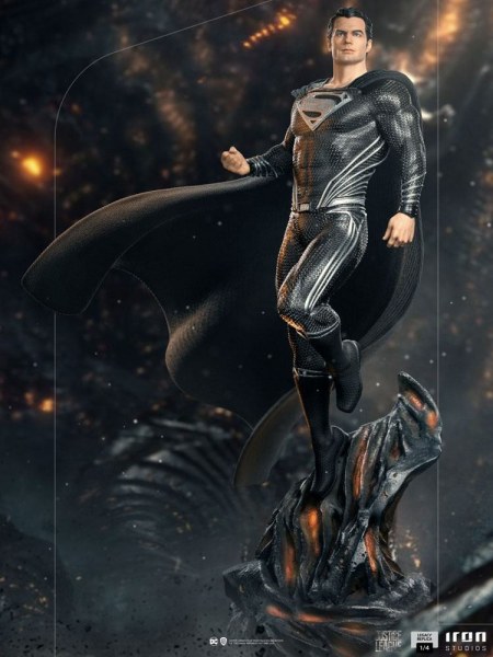 Superman Costume Noir Justice League Art Scale - Dc Comics