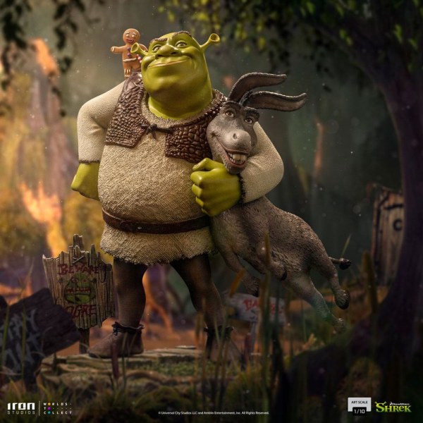 Shrek, l'âne et Ti Biscuit Art Scale Deluxe - Dreamworks