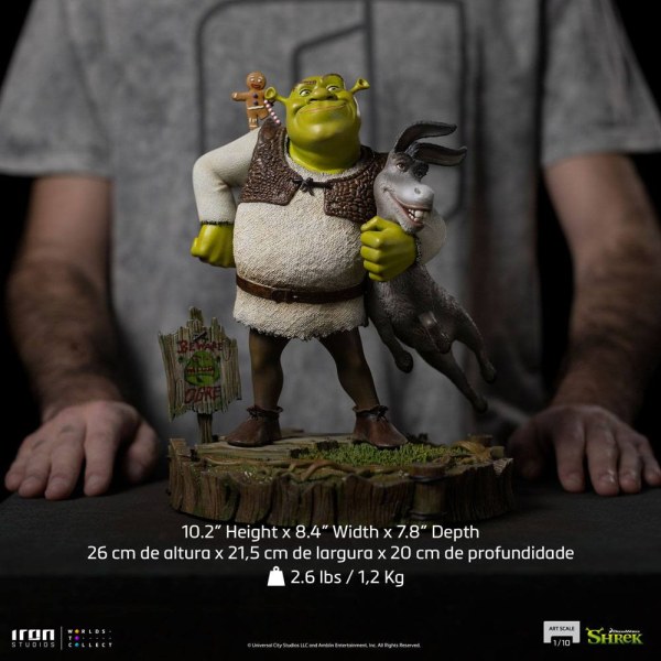 Shrek, l'âne et Ti Biscuit Art Scale Deluxe - Dreamworks