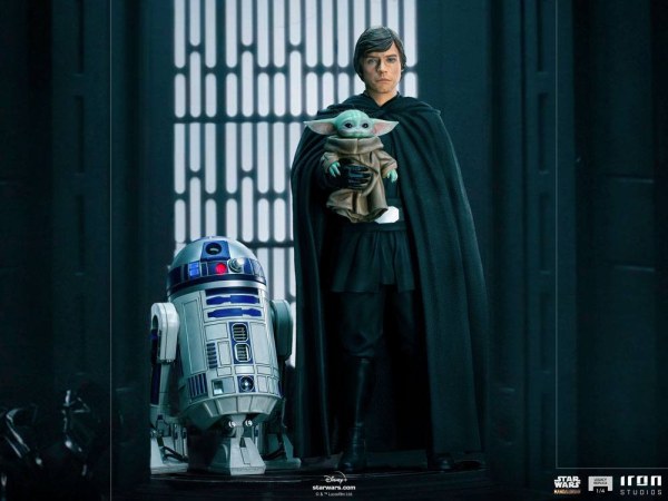 Le Mandalorien Luke Skywalker, R2-D2 et Grogu Art Scale - Star Wars