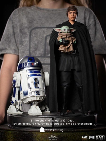 Le Mandalorien Luke Skywalker, R2-D2 et Grogu Art Scale - Star Wars