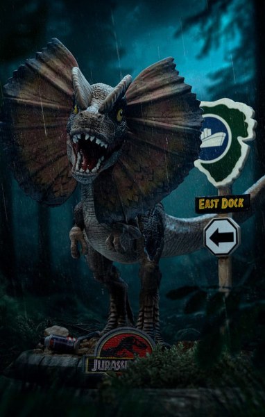 DILOPHOSAURUS ART SCALE - JURASSIC PARK