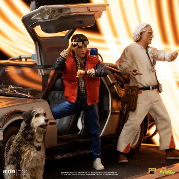 DeLorean Art Scale Set Complet - Retour vers le futur