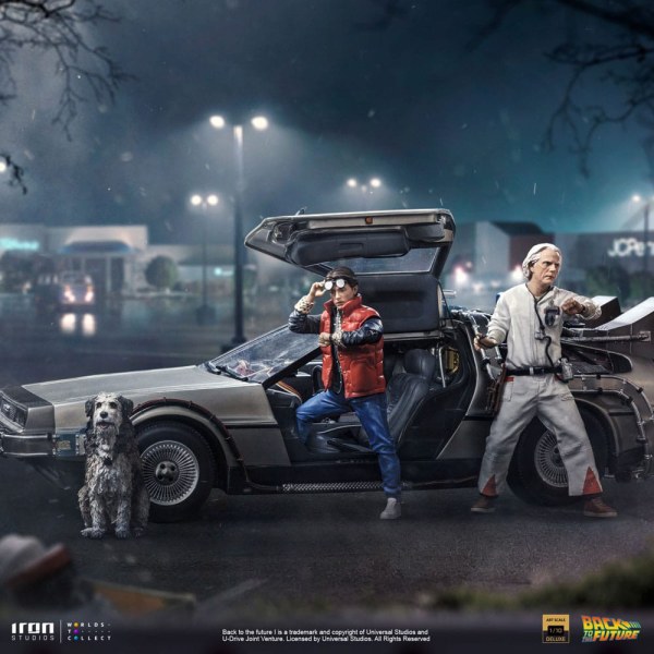 DeLorean Art Scale Set Complet - Retour vers le futur