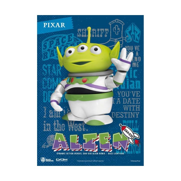 DISNEY PIXAR TOY STORY ALIEN COSPLAY BUZZ L'ECLAIR - Dynamic Action Heroes