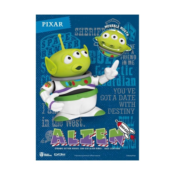 DISNEY PIXAR TOY STORY ALIEN COSPLAY BUZZ L'ECLAIR - Dynamic Action Heroes