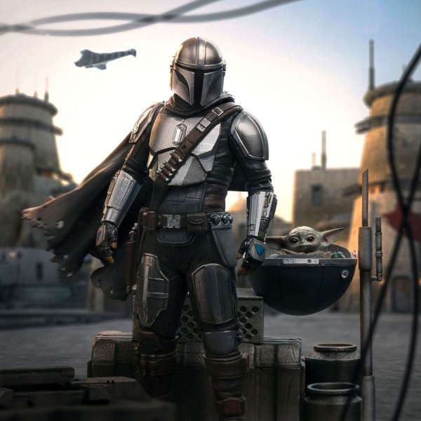 DIN DJARIN & DIN GROGU ART SCALE - STAR WARS THE MANDALORIAN