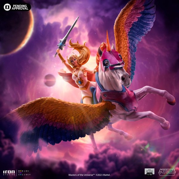 SHE-RA & SWIFTWIND ART SCALE - MASTERS OF THE UNIVERSE