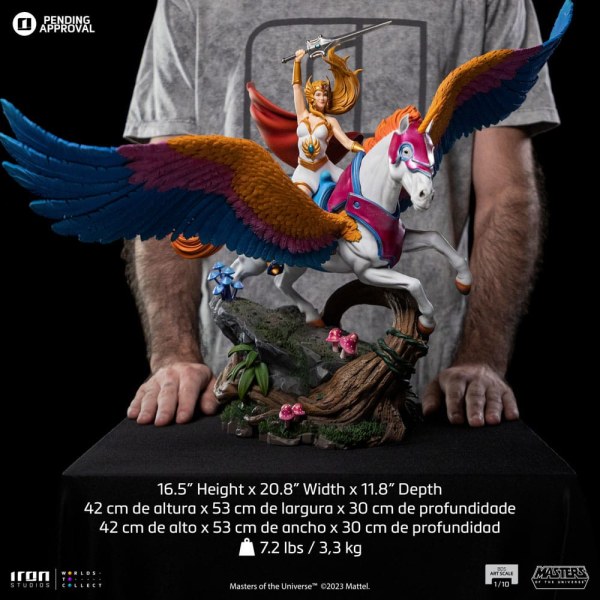 SHE-RA & SWIFTWIND ART SCALE - MASTERS OF THE UNIVERSE