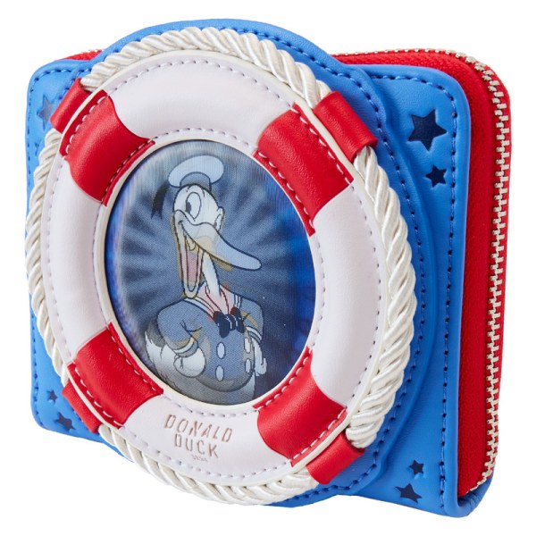 Portefeuille Lenticulaire Zip Donald Duck 90e anniversaire - DISNEY LOUNGEFLY