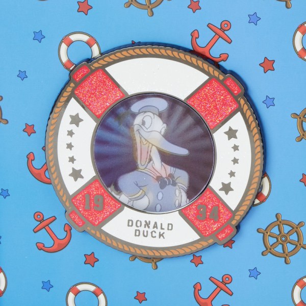 Pin's boite collector du 90e anniversaire lenticulaire de Donald Duck - DISNEY LOUNGEFLY