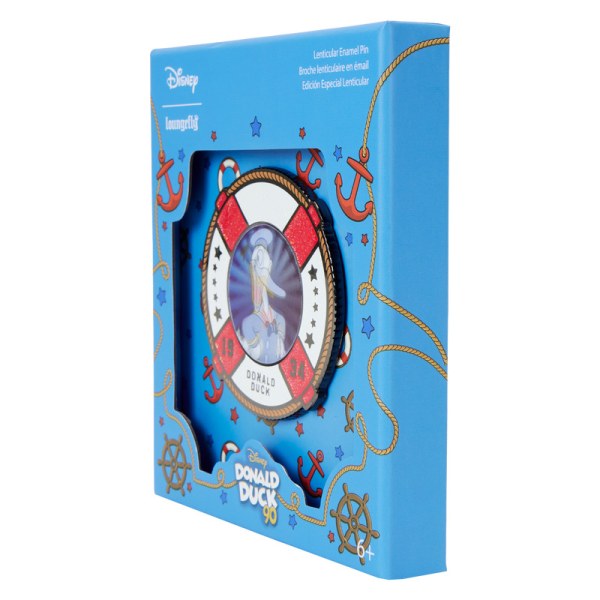 Pin's boite collector du 90e anniversaire lenticulaire de Donald Duck - DISNEY LOUNGEFLY