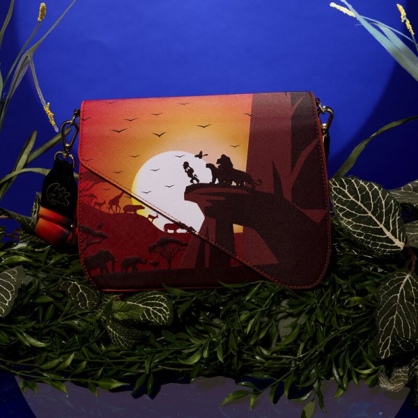 Sac Bandoulière silhouette du rocher des lions Le Roi Lion 30ème Anniversaire - DISNEY LOUNGEFLY
