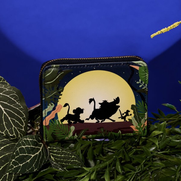 Portefeuille Zip Silhouette Hakuna Matata Le Roi Lion 30e anniversaire - DISNEY LOUNGEFLY