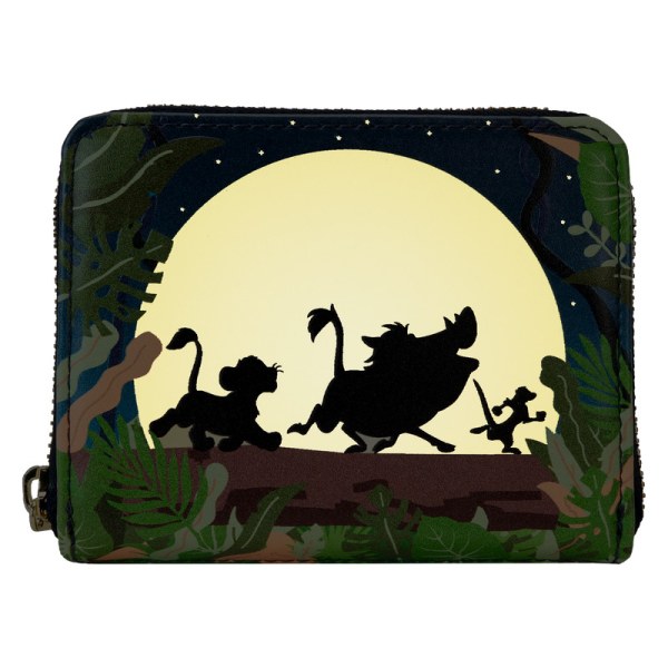Portefeuille Zip Silhouette Hakuna Matata Le Roi Lion 30e anniversaire - DISNEY LOUNGEFLY