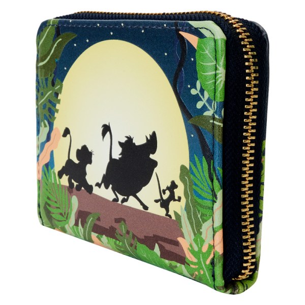 Portefeuille Zip Silhouette Hakuna Matata Le Roi Lion 30e anniversaire - DISNEY LOUNGEFLY