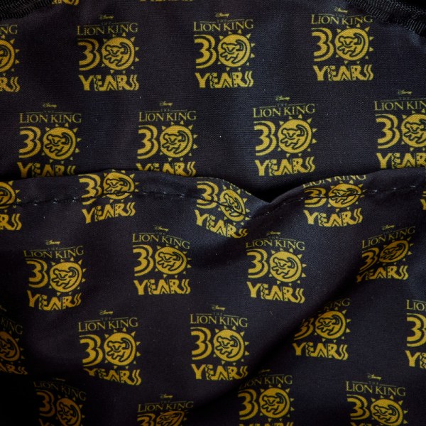 Mini sac à dos carré en toile imprimée avec la silhouette du 30e anniversaire Le Roi Lion - DISNEY LOUNGEFLY
