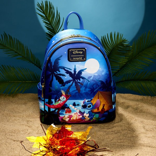Mini sac à dos Stitch Camping Cuties Glow - DISNEY LOUNGEFLY