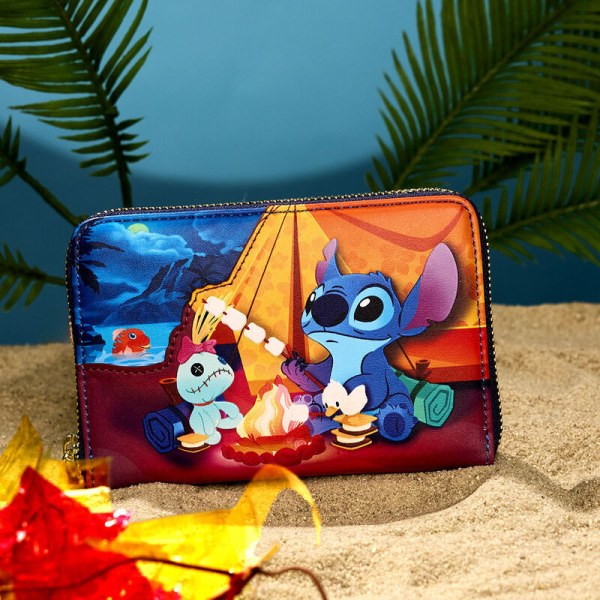 Portefeuille Zip Stitch Camping Cuties - DISNEY LOUNGEFLY
