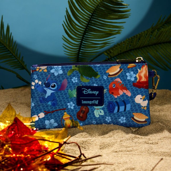 Pochette en nylon imprimée Stitch Camping Cuties - DISNEY LOUNGEFLY