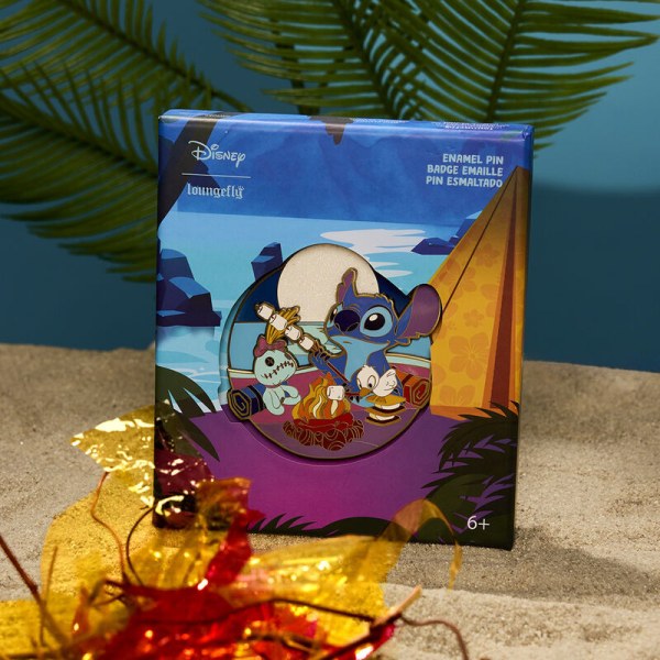 Pin boîte collector Stitch Camping Cuties - DISNEY LOUNGEFLY
