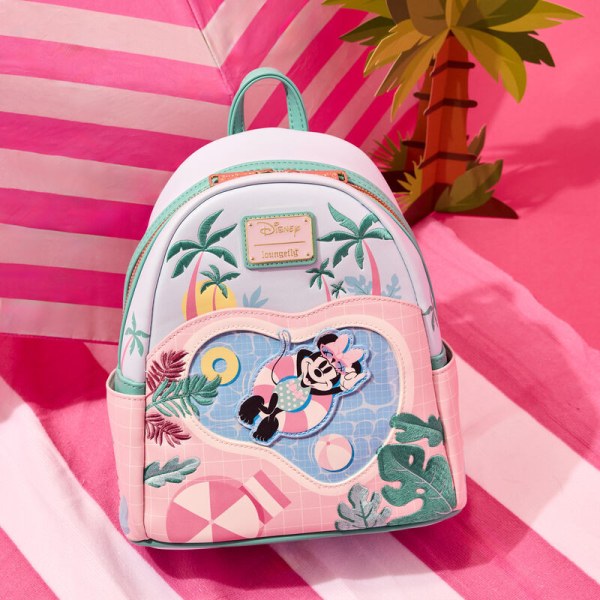 Mini sac à dos Minnie Mouse style vacances au bord de la piscine - DISNEY LOUNGEFLY