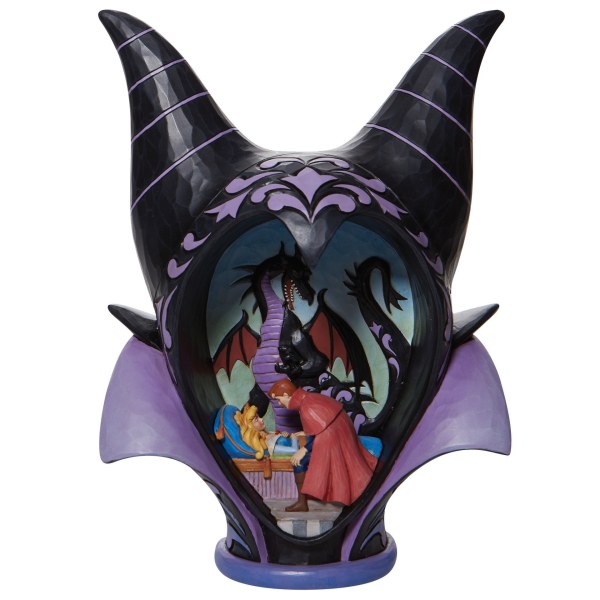 DIORAMA DE COIFFURE MALEFIQUE [SIGNÉ PAR JIM SHORE] - DISNEY TRADITIONS