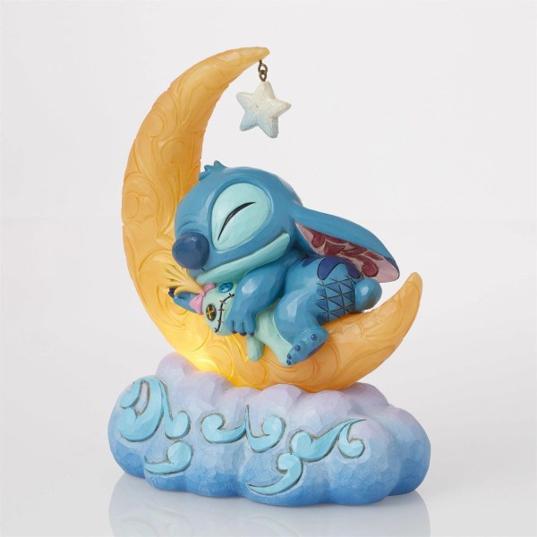 Stitch & Scrump sur une Lune en LED - Disney Traditions Stitch