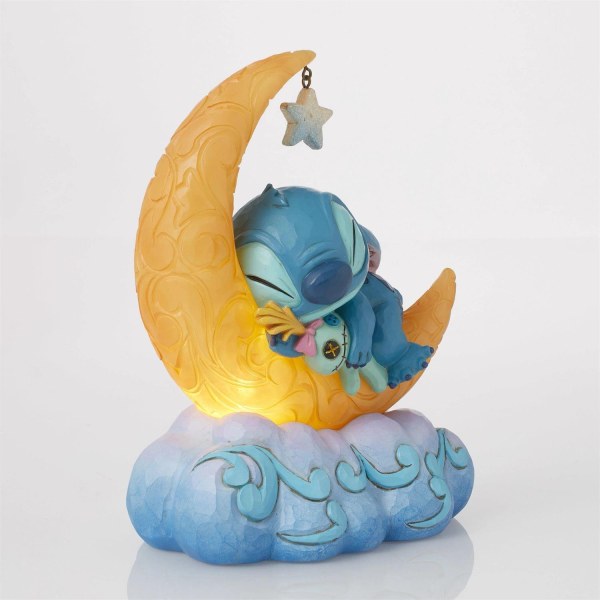 Stitch & Scrump sur une Lune en LED - Disney Traditions Stitch