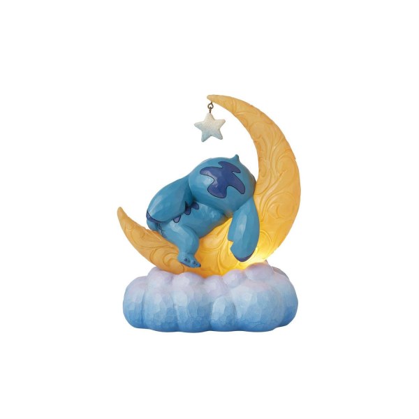 Stitch & Scrump sur une Lune en LED - Disney Traditions Stitch