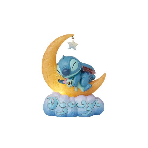 Stitch & Scrump sur une Lune en LED - Disney Traditions Stitch