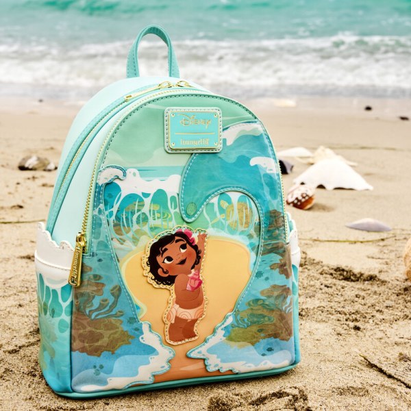 Mini sac à dos jeune Vaiana dans les vagues de l'océan - DISNEY LOUNGEFLY