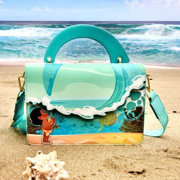 Sac bandoulière Moana jeune dans les vagues de l'océan - DISNEY LOUNGEFLY