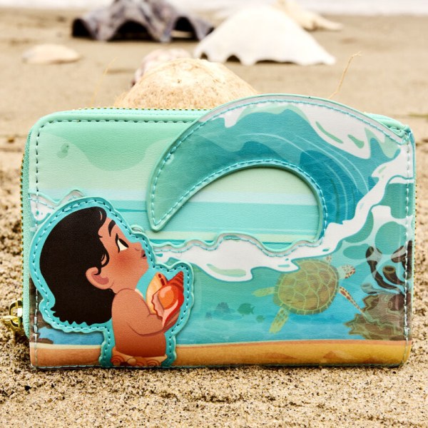 Portefeuille Jeune Vaiana dans les vagues de l'océan - DISNEY LOUNGEFLY
