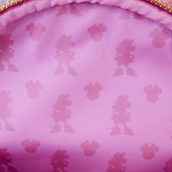 Mini sac à dos et sac bandoulière convertible texture tissée Minnie - DISNEY LOUNGEFLY