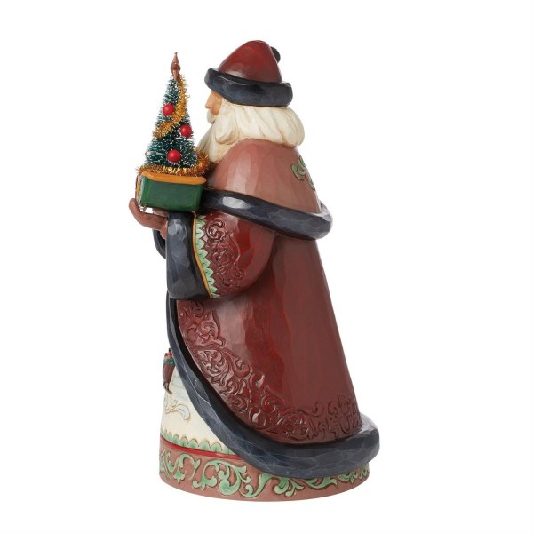 Figurine Père Noël Sapin Traineau - JIM SHORE HEARTWOOD CREEK