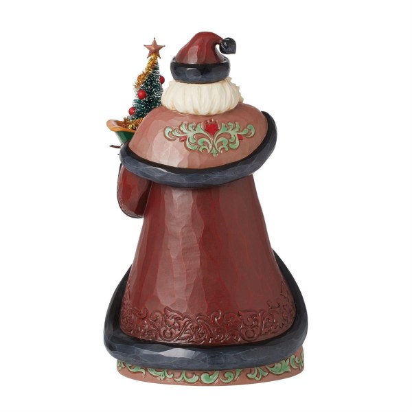 Figurine Père Noël Sapin Traineau - JIM SHORE HEARTWOOD CREEK