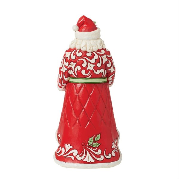 Figurine Père Noël couronne de Noël - JIM SHORE HEARTWOOD CREEK